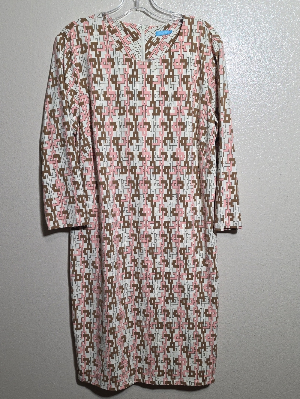 J. McLaughlin Elegant Autumn Wedding Guest Islet Link Catalina Cloth Dress, XL